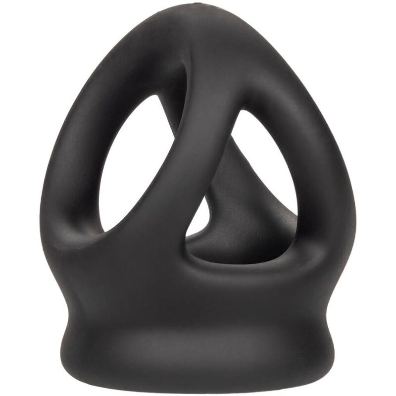 Calexotics-Doppelring mit Schwarz-Silikon-Käfig, Wasserdicht · Penisringe & -hüllen (Bild 8)