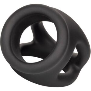 Calexotics-Doppelring mit Schwarz-Silikon-Käfig, Wasserdicht · Penisringe & -hüllen (Bild 7)