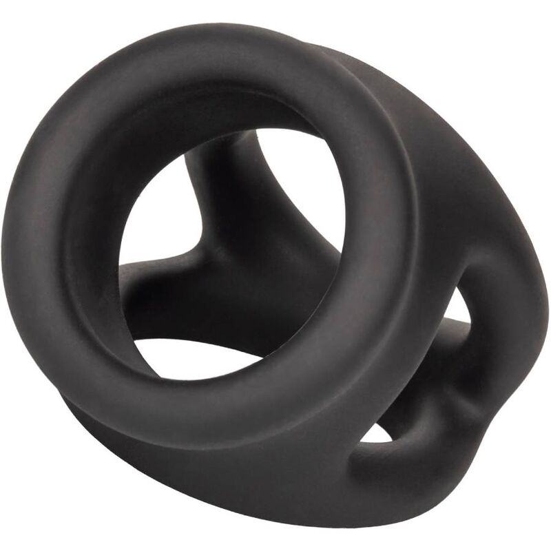 Calexotics-Doppelring mit Schwarz-Silikon-Käfig, Wasserdicht · Penisringe & -hüllen (Bild 7)