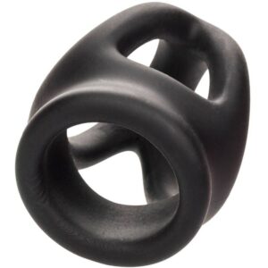 Calexotics-Doppelring mit Schwarz-Silikon-Käfig, Wasserdicht · Penisringe & -hüllen (Bild 6)