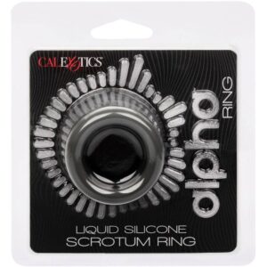 Calexotics-Alpha Scrotum Stretching Ring Schwarz-Silikon, Wasserdicht · Penisringe & -hüllen (Bild 6)