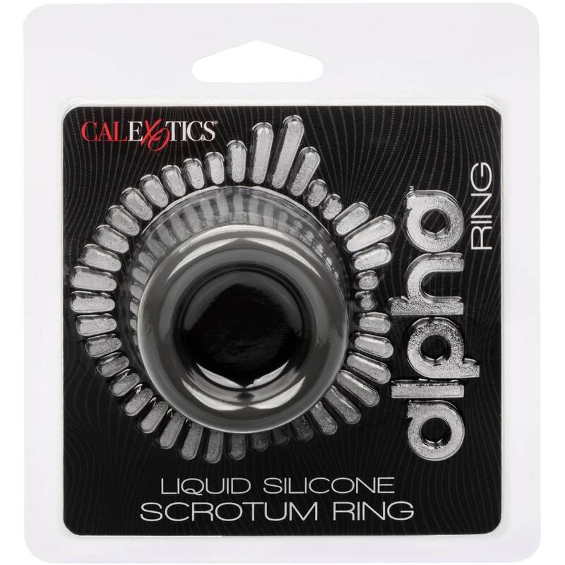 Calexotics-Alpha Scrotum Stretching Ring Schwarz-Silikon, Wasserdicht · Penisringe & -hüllen (Bild 6)