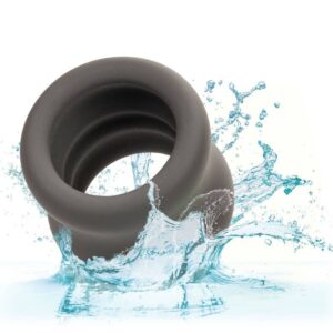 Calexotics-Alpha Scrotum Stretching Ring Schwarz-Silikon, Wasserdicht · Penisringe & -hüllen (Bild 2)