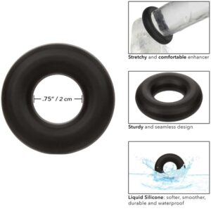 Calexotics-Alpha Prolong Mittlerer Ring Schwarz-Silikon, Wasserdicht · Penisringe & -hüllen (Bild 2)