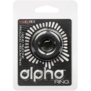 Calexotics-Alpha Prolong Mittlerer Ring Schwarz-Silikon, Wasserdicht · Penisringe & -hüllen (Bild 6)