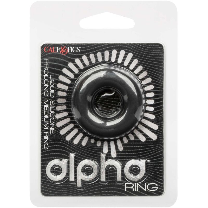 Calexotics-Alpha Prolong Mittlerer Ring Schwarz-Silikon, Wasserdicht · Penisringe & -hüllen (Bild 6)