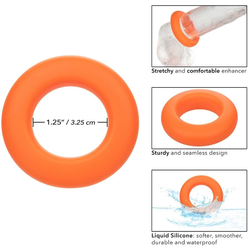 Calexotics-Alpha Prolong Ring Orange-Silizium, Wasserdicht · Penisringe & -hüllen (Bild 9)
