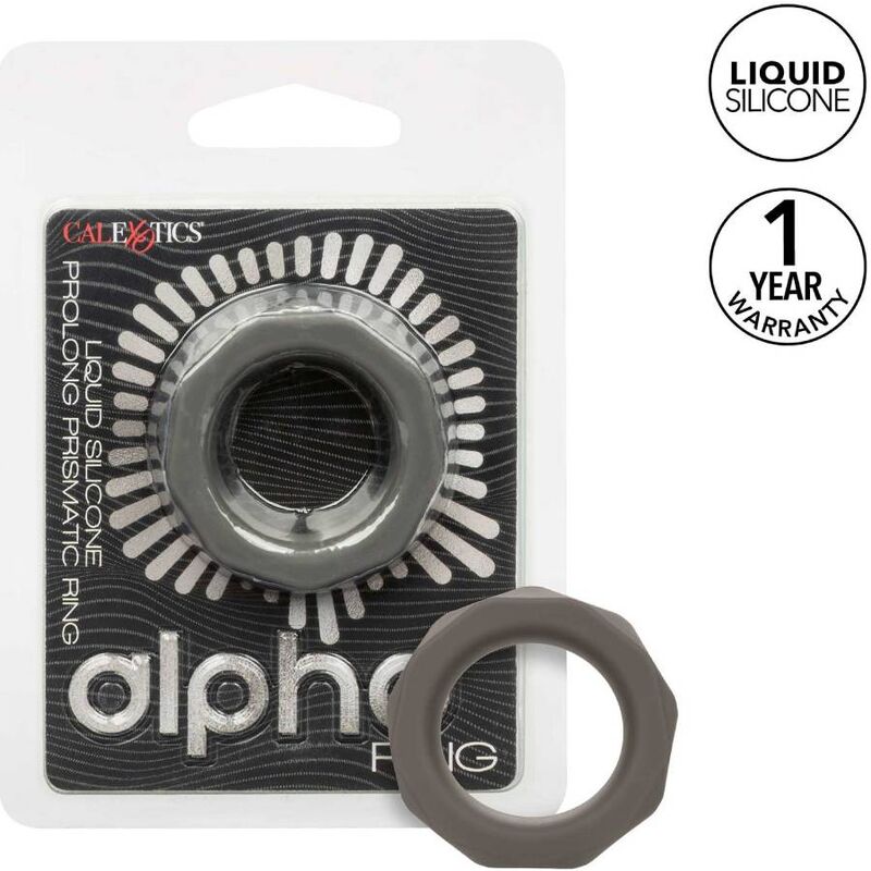 Calexotics-Prismatischer Ring Alpha Prolong Grau-Silikon, Wasserdicht · Penisringe & -hüllen (Bild 8)