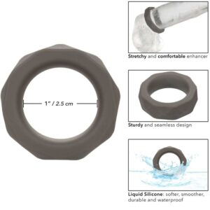 Calexotics-Prismatischer Ring Alpha Prolong Grau-Silikon, Wasserdicht · Penisringe & -hüllen (Bild 3)