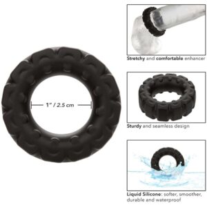 Calexotics-Schwarz Flüssigsilikon Verlängerungsring · Penisringe & -hüllen (Bild 2)