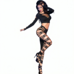 Chilirose-CR-3654 Set Top und Leggins mit Decoupages · Sexy Damen-Dessous