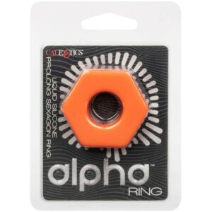 Calexotics-Alpha Prolong Ring Sexagon Orange-Silikon · Penisringe & -hüllen (Bild 6)