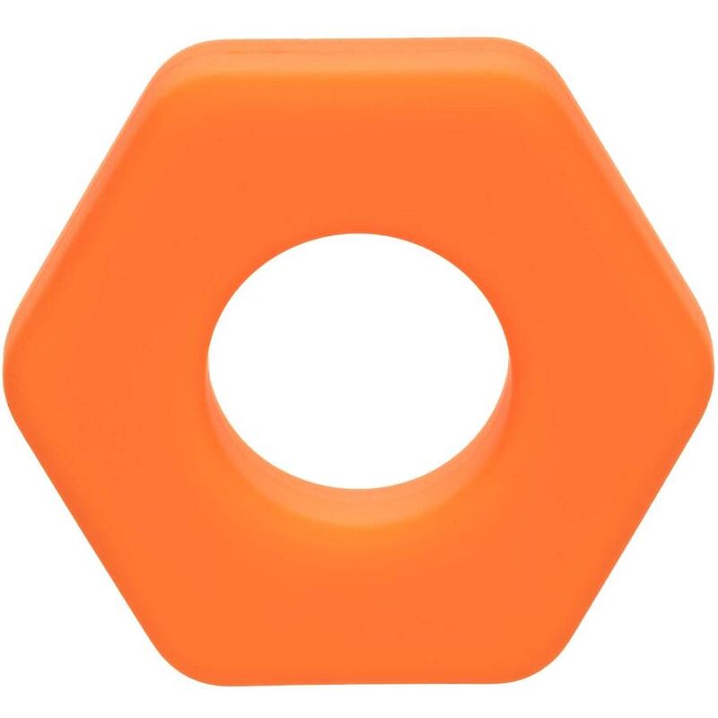 Calexotics-Alpha Prolong Ring Sexagon Orange-Silikon · Penisringe & -hüllen (Bild 5)