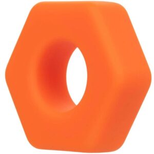 Calexotics-Alpha Prolong Ring Sexagon Orange-Silikon · Penisringe & -hüllen (Bild 3)