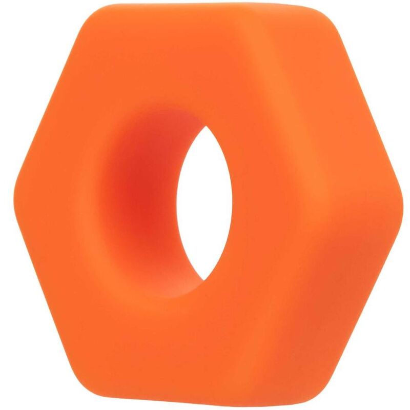 Calexotics-Alpha Prolong Ring Sexagon Orange-Silikon · Penisringe & -hüllen (Bild 3)
