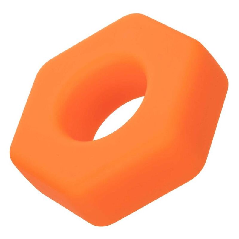Calexotics-Alpha Prolong Ring Sexagon Orange-Silikon · Penisringe & -hüllen (Bild 2)