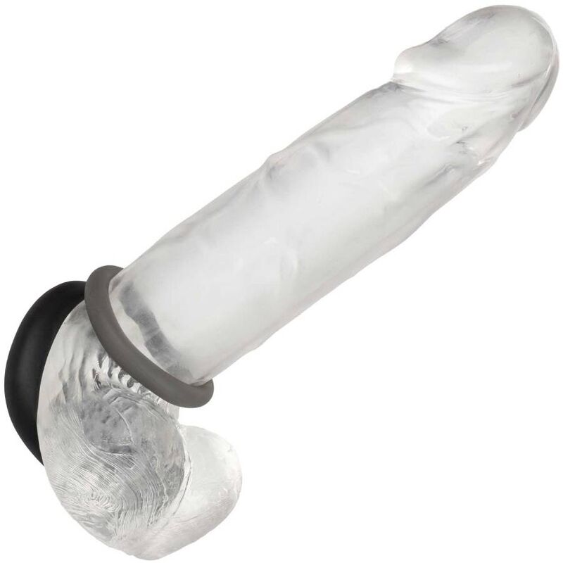 Calexotics-Alpha Prolong Set mit 2 Ringen Grau-Silikon, Wasserdicht