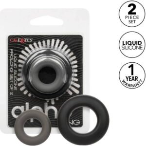 Calexotics-Alpha Prolong 2 Ringe Grau-Silikon, Wasserdicht · Penisringe & -hüllen (Bild 9)
