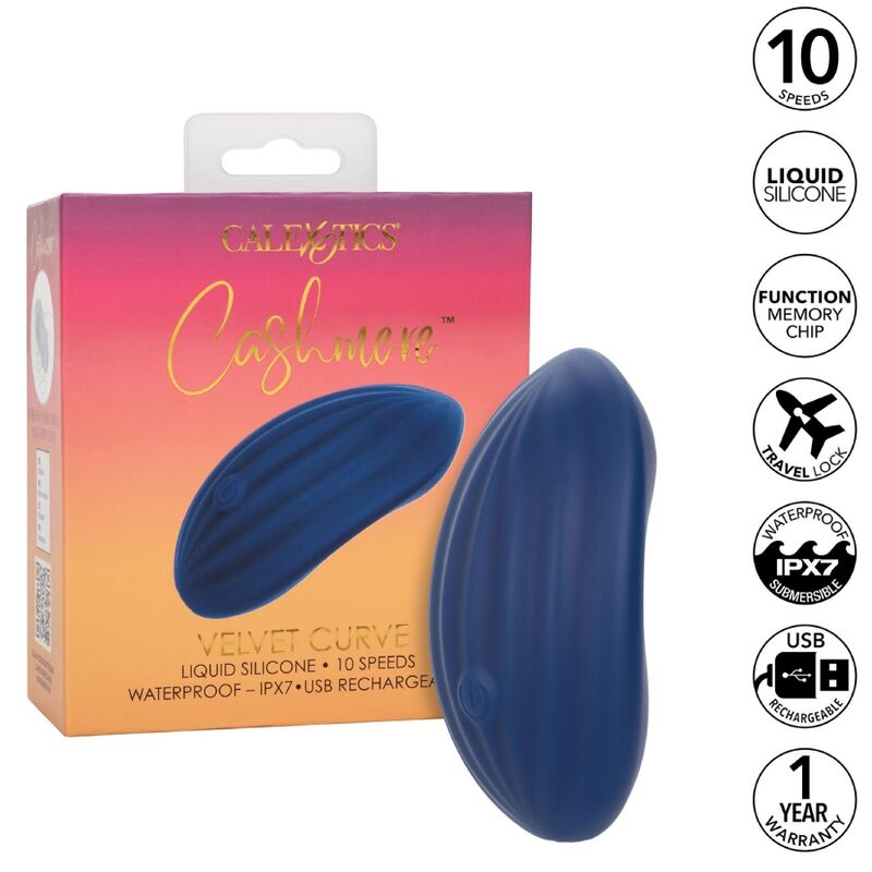 Calexotics-Cashmere Velvet Curve Blau-Silikon, 10 Geschwindigkeiten · Vibratoren (Bild 2)
