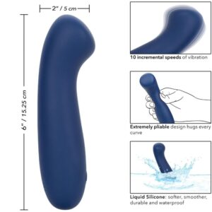 Calexotics-Cashmere Satin G Blau-Silikon, 10 Geschwindigkeiten · Vibratoren (Bild 9)