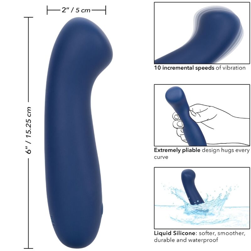 Calexotics-Cashmere Satin G Blau-Silikon, 10 Geschwindigkeiten · Vibratoren (Bild 9)