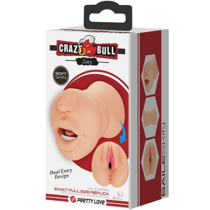 Crazy Bull-Zoey Masturbator Doppeleingang, Vaginal-Silikon-Form · Sextoys (Bild 4)