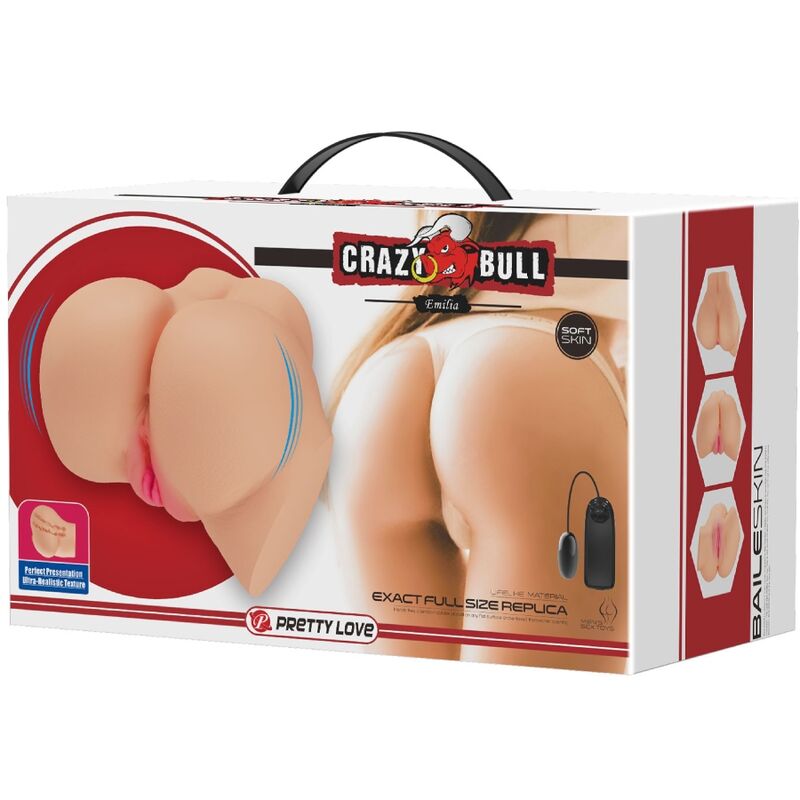 Crazy Bull-Realistische Vagina und Anal Emilia Vibrator-Telefonsteuerung · Sextoys (Bild 2)