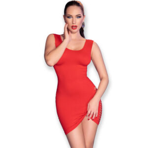 Chilirose Dresses-CR-4622 Minikleid Rot S/M