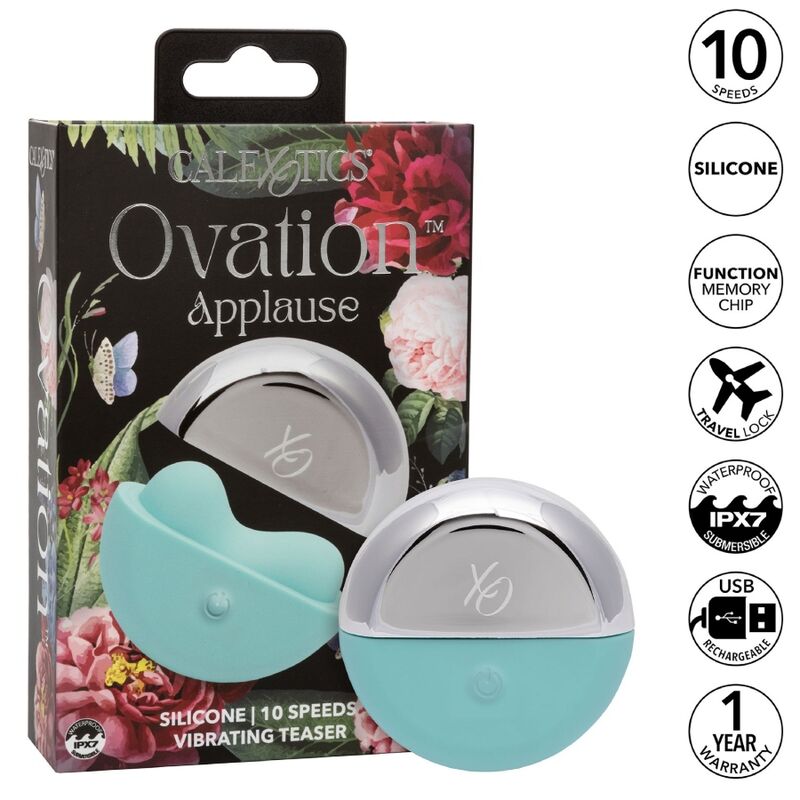 Calexotics-Ovation Applause Stimulator Aqua Green-Silikon, 10 · Vibratoren (Bild 3)