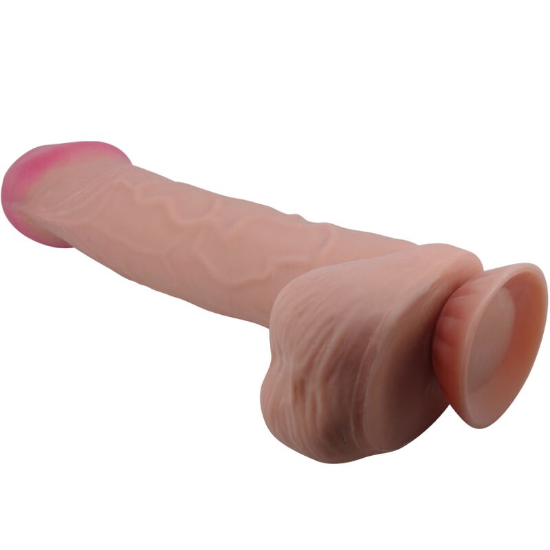 Dildos-Sliding Skin Series Dildo Realistisch mit Saugnapf Braun 26 cm-TPR · Sextoys (Bild 2)