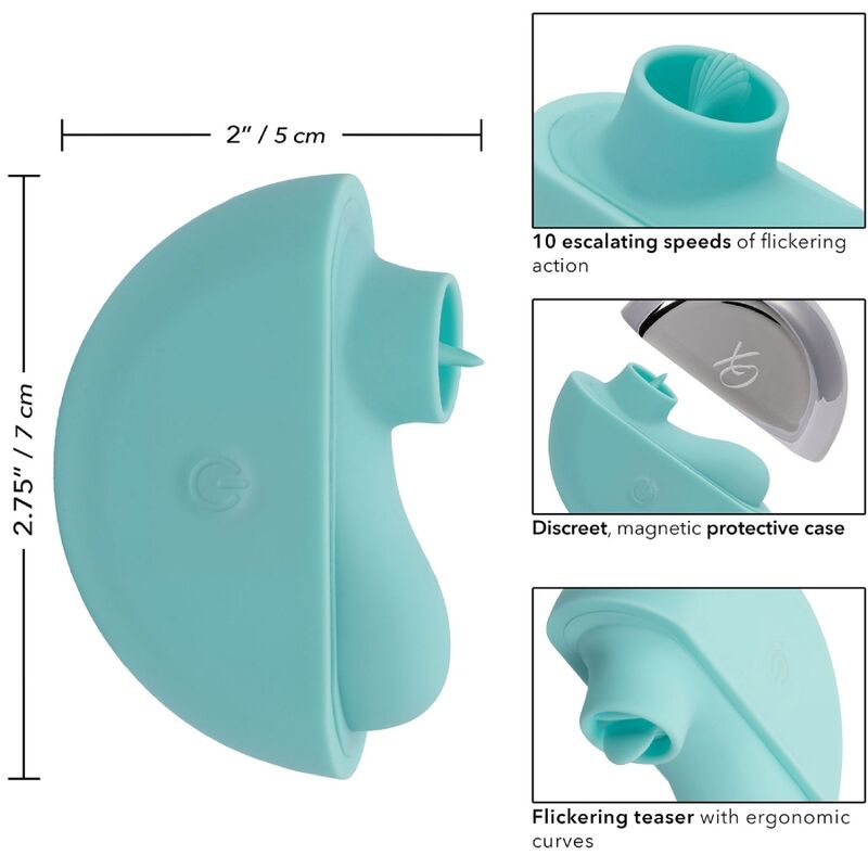 Calexotics-Ovation Rave Stimulator Aqua Green-Silikon, 10 Geschwindigkeiten · Vibratoren (Bild 2)