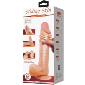 Dildos-Sliding Skin Series Dildo Realistic mit Saugnapf 24 cm-TPR · Sextoys (Bild 3)