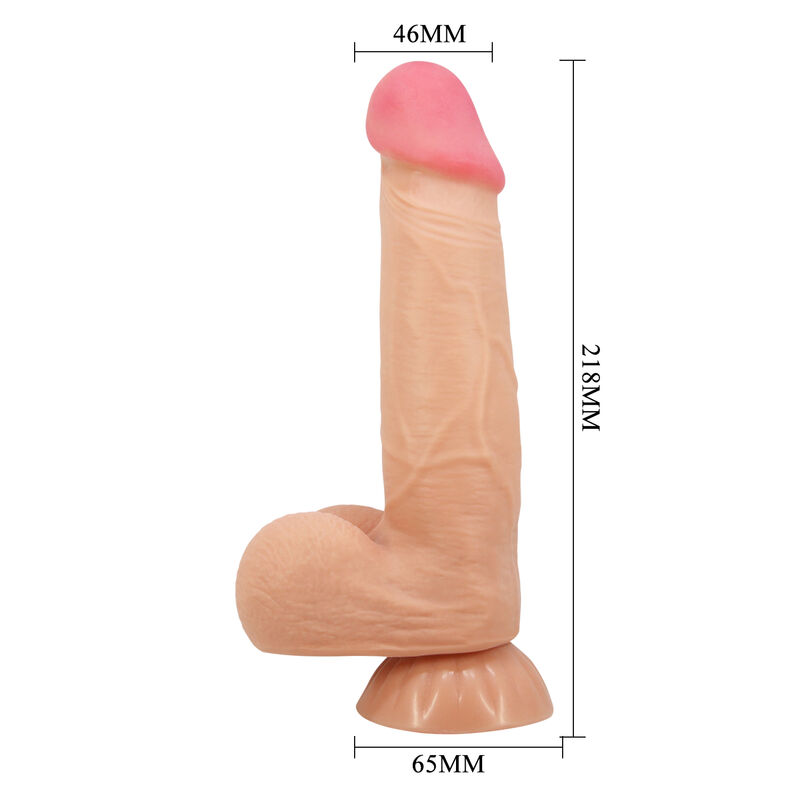 Dildos-Sliding Skin Series Dildo Realistic mit Saugnapf 21.8 cm-TPR · Sextoys (Bild 3)