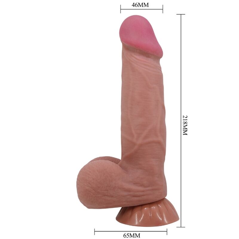 Dildos-Sliding Skin Series Dildo Realistic mit Mobile Haut · Sextoys (Bild 6)