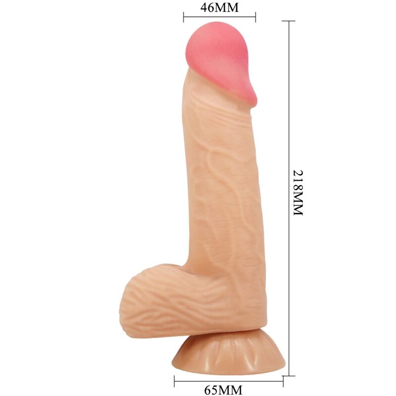 Dildos-Sliding Skin Series Dildo Realistisch mit Saugnapf 20.6 cm-TPR · Sextoys (Bild 2)