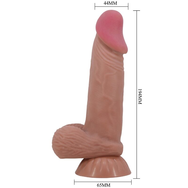 Dildos-Sliding Skin Series Dildo Realistic mit Braun Mobile Haut · Sextoys (Bild 6)
