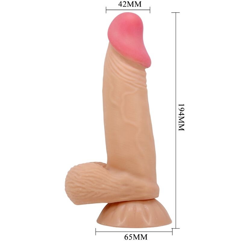 Dildos-Sliding Skin Series Dildo Realistic mit Saugnapf 19.4 cm-TPR · Sextoys (Bild 6)