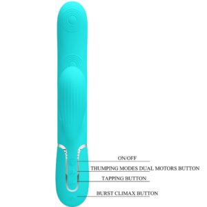 High Tech-Mehrfunktionspinsel 3 in 1 G-Spot Vibrator Aqua · Vibratoren (Bild 10)