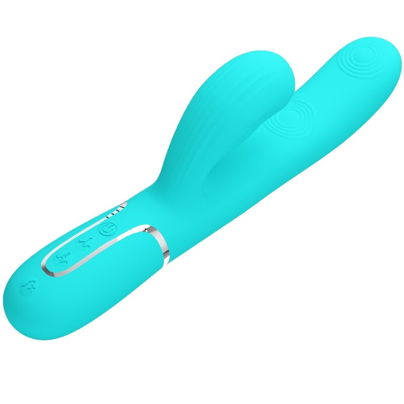 High Tech-Mehrfunktionspinsel 3 in 1 G-Spot Vibrator Aqua · Vibratoren (Bild 9)