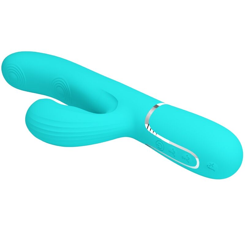 High Tech-Mehrfunktionspinsel 3 in 1 G-Spot Vibrator Aqua · Vibratoren (Bild 7)