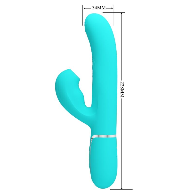 High Tech-Mehrfunktionspinsel 3 in 1 G-Spot Vibrator Aqua · Vibratoren (Bild 2)