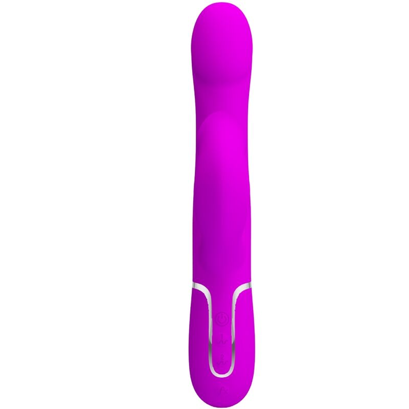 High Tech-Rabbit Vibrator Perlen Lila-Silizium, 7 Geschwindigkeiten, USB · Vibratoren (Bild 2)