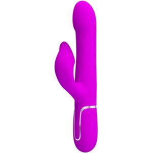 High Tech-Rabbit Vibrator Perlen Lila-Silizium, 7 Geschwindigkeiten, USB · Vibratoren