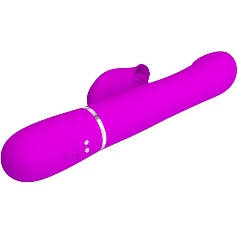 High Tech-Rabbit Vibrator Perlen Lila-Silizium, 7 Geschwindigkeiten, USB · Vibratoren (Bild 5)
