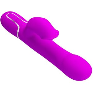 High Tech-Rabbit Vibrator Perlen Lila-Silizium, 7 Geschwindigkeiten, USB · Vibratoren (Bild 4)