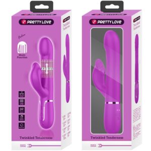 High Tech-Rabbit Vibrator Perlen Lila-Silizium, 7 Geschwindigkeiten, USB · Vibratoren (Bild 10)