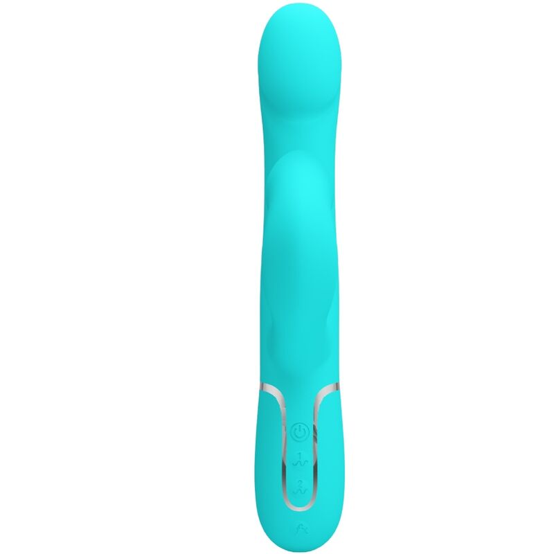 High Tech-Rabbit Vibrator Pearls Aqua Green-Silikon, 7 Geschwindigkeiten, USB · Vibratoren (Bild 2)
