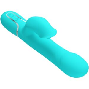 High Tech-Rabbit Vibrator Pearls Aqua Green-Silikon, 7 Geschwindigkeiten, USB · Vibratoren (Bild 4)