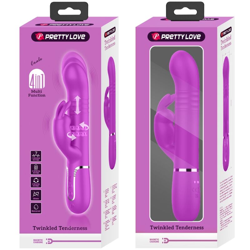 High Tech-Coda Rabbit Vibrator Perle Violet-Silikon, 7 Geschwindigkeiten · Vibratoren (Bild 10)