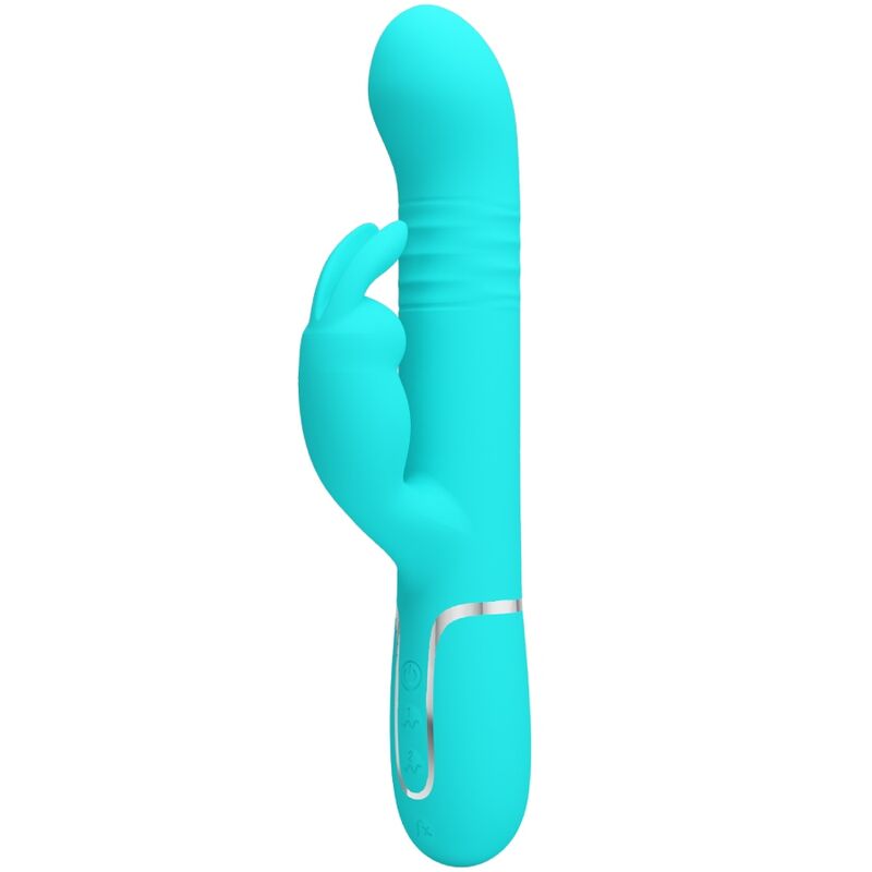 High Tech-Coda Rabbit Vibrator Pearls Aqua Green-Silikon, 3 · Vibratoren